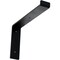 Ekena Millwork Steel Truss Shelf Bracket, Powder Coated Black 2"W x 12"D x 7 3/4"H BKTM02X12X07TSPBL - alternate 1